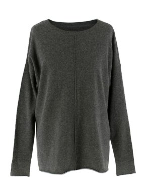 By Malene Birger Grey Merino Wool-blend Jumper
