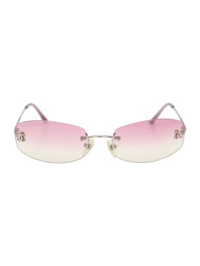 Chanel Pink-Gradient CC 4017-D Square-Frame Sunglasses