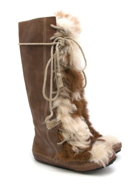 Marni Brown Leather & Fur-Panel Knee-High Lace-up Boots