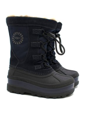 UGG Boys Navy Snow Boots