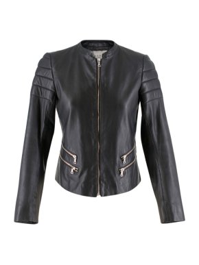 Sandro Black Leather Jacket