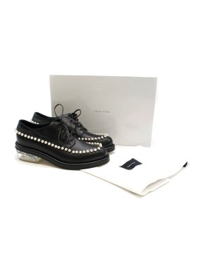 Simone Rocha faux pearl-embellished leather brogues