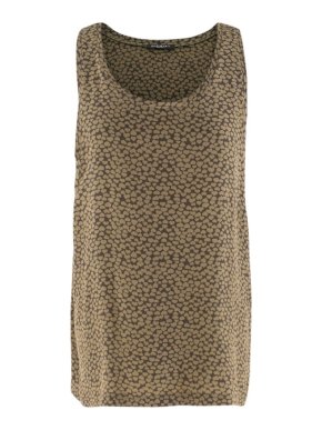 Balmain Heart-print silk tank top