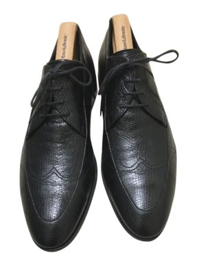 Fabi Snake Effect Men's Leather Brogues