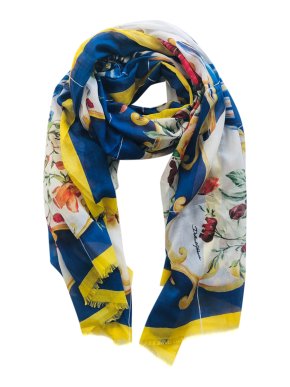 Dolce & Gabbana Sicily Maiolica floral vase print scarf