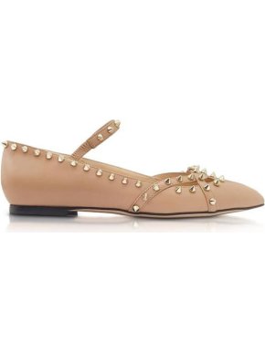 Charlotte Olympia Kensington Nude Beige Flat Shoes