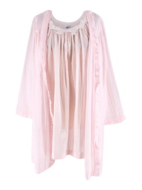 Celestine Light Pink Nightdress and Dressing Gown Set