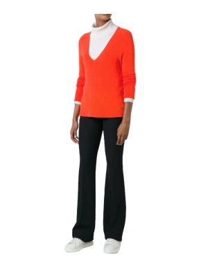A.L.C. Orange V neck Jumper