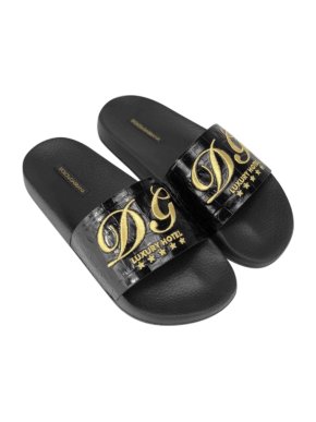 Dolce & Gabbana black 'luxury hotel' slides
