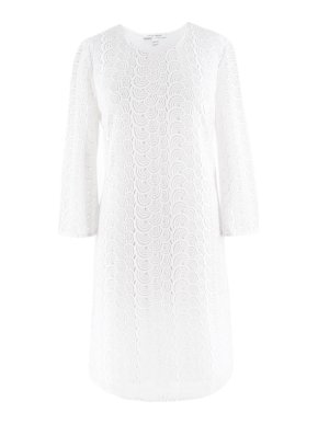 Diane von Furstenberg white lace dress