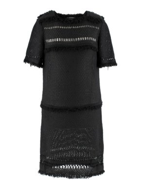 Isabel Marant black fringed crochet dress
