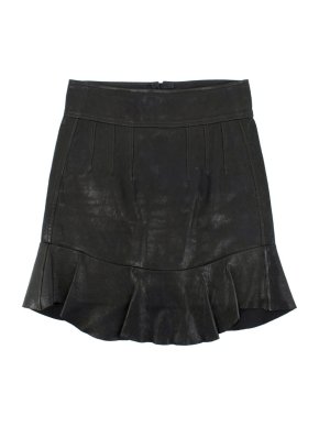Isabel Marant leather peplum-hem skirt