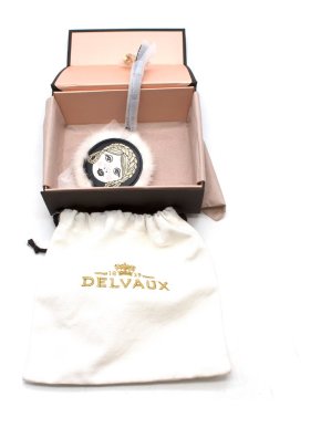 Delvaux Face Keychain/Bag charm with Mink Fur