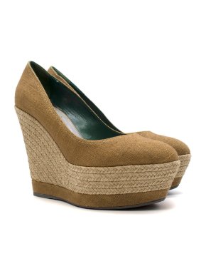 Sergio Rossi espadrille wedges