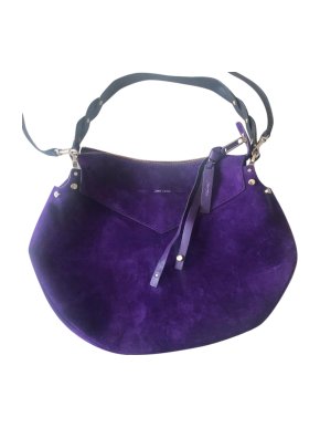 Jimmy Choo Purple Suede Artie Bag