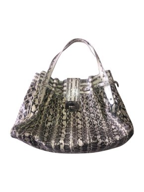 Jimmy Choo Snakeskin Large Ramona Bag