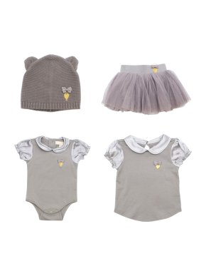 Angel's Face girls babygrow, top, tutu & hat set