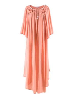 Calypso St Barth gathered cotton-gauze maxi dress