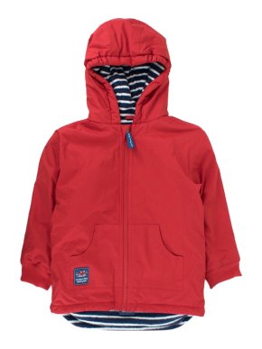 JoJo Maman Bebe reversible fleece-lined rain coat