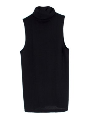 Bespoke Sleeveless High Neck Knit Top