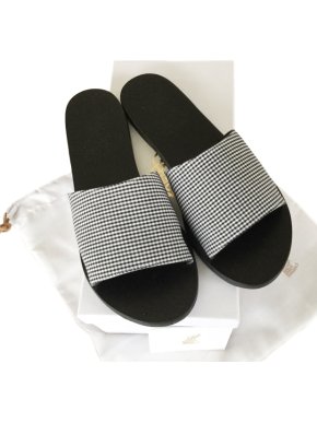 Ancient Greek sandals gingham sandals