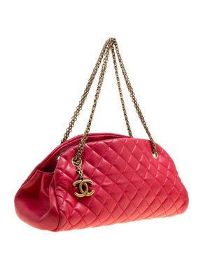 Chanel Red Quilted Leather Medium Just Mademoiselle Bag