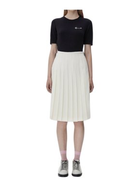 Le Kilt Off-white Belted Pleated Skirt