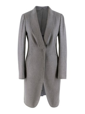 Brunello Cucinelli Grey Wool blend Long Coat