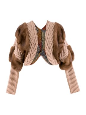 Missoni Fur-trimmed Bolero Jacket