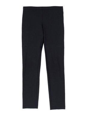 Jil Sander Black Stretch Wool Jersey Trousers