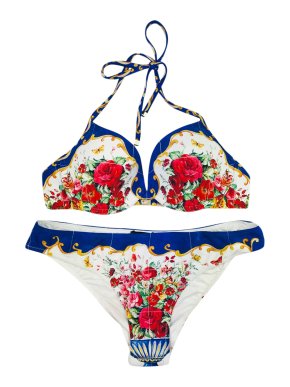 Dolce & gabbana Sicily Maiolica Print Bikini