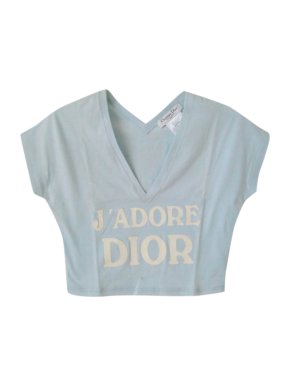 CHRISTIAN DIOR Cotton Crop Top
