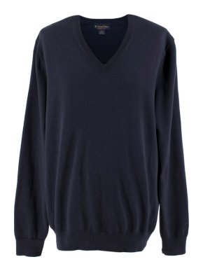 Brooks Brothers Navy Knit Jumper