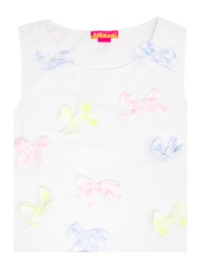 Kate Mack Girls' Multi Colored Bow Top