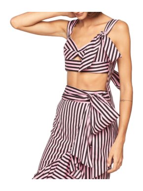 Milly Pink Stripe Print Camilla Top