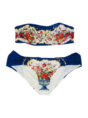 Dolce & Gabbana Maiolica floral print bikini