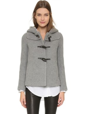 Paul and Joe Sister grey short duffle jacket