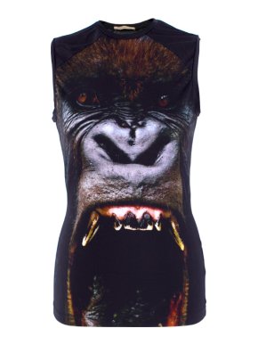 Christopher Kane Gorilla Print Stretch Top