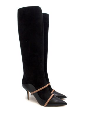 Malone Souliers Madison Tall 85mm Black Knee-High Boots