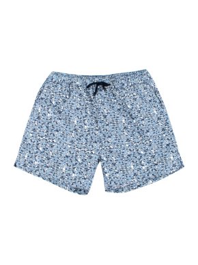 Gieves & Hawkes Men's Blue Printed Swim Shorts