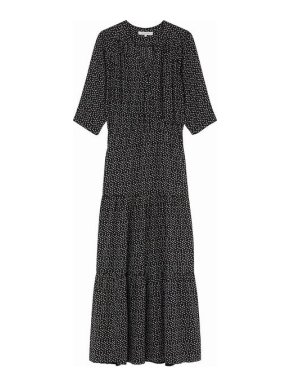 Gerard Darel Printed Floral Gypsy Dress