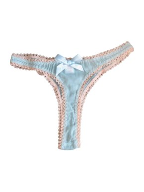 Fifi Chachnil Blue Silk Thong