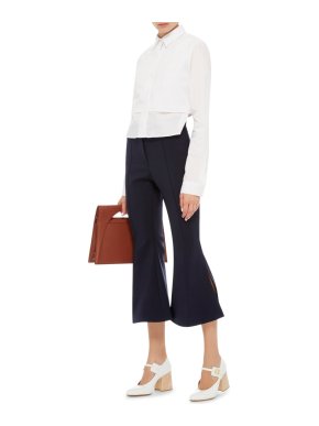 Ellery Frederico Cropped Flare Trousers
