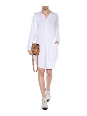 Acne Studios Lash Tech Pop White Shirt Dress