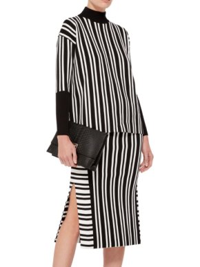 Tanya Taylor Striped Timmy Turtleneck Sweater