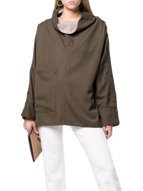 Joseph Khaki Green Beech Fluid Top