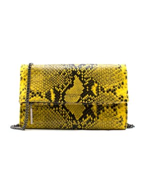 Henry Bendel Girls Night Out Embossed Snake Clutch Bag