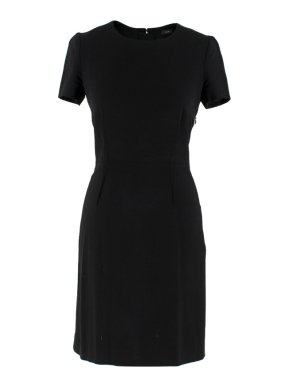 Joseph Black Short-Sleeve Mini Dress