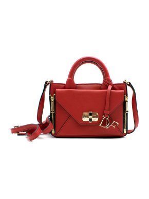Diane von Furstenberg Red Mini Secret Agent Bag