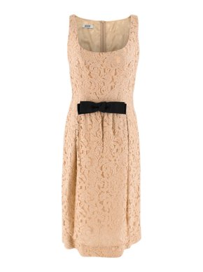 Moschino Cheap and Chic Lace Bow Waist Dress